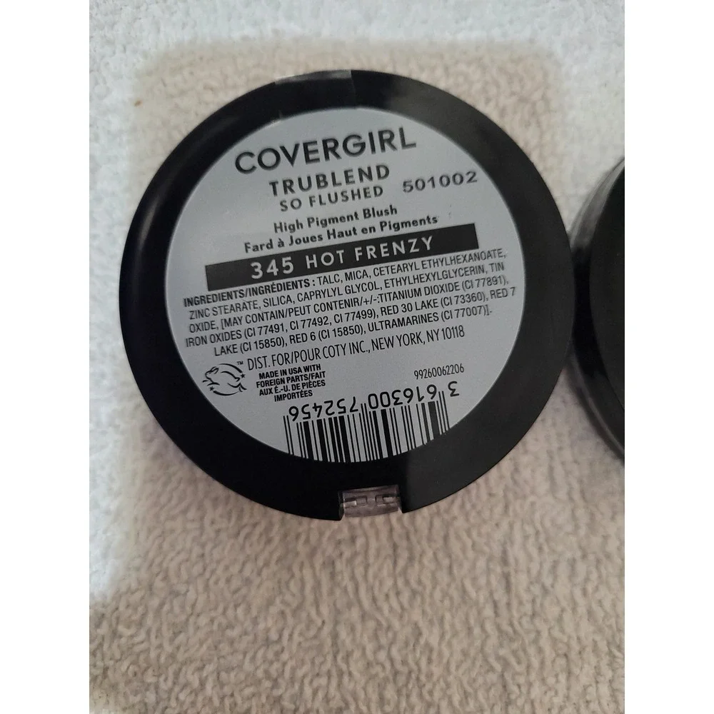 Covergirl Blush Women 0.33oz Coral New 2pk TruBlend So Flushed 345 Hot Frenzy